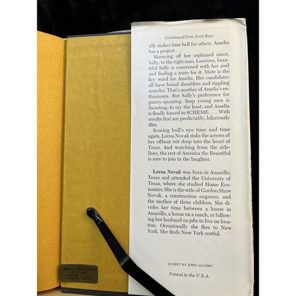How Amelia Secured the Tie That Binds with a Very Loose Knot Lorna Novak 1966 HC - Picture 13 of 13